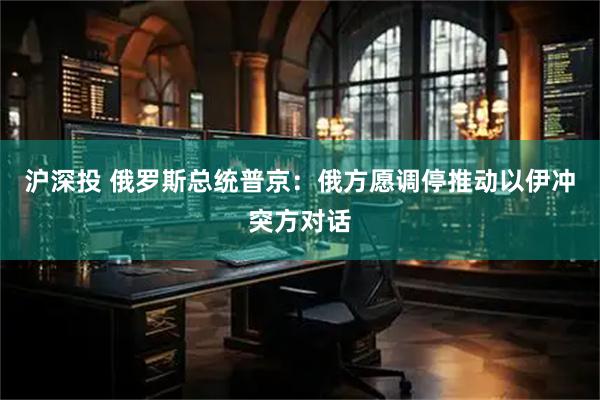 沪深投 俄罗斯总统普京：俄方愿调停推动以伊冲突方对话