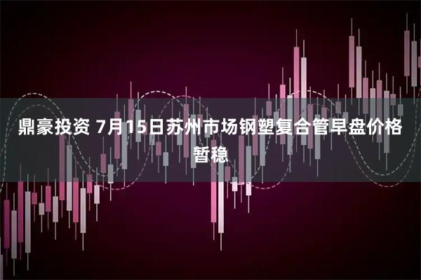 鼎豪投资 7月15日苏州市场钢塑复合管早盘价格暂稳